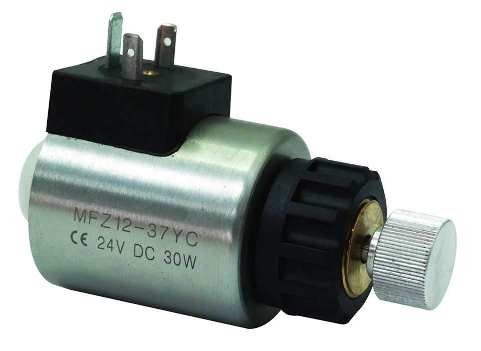 Solenoid For Valve With Emergency Button